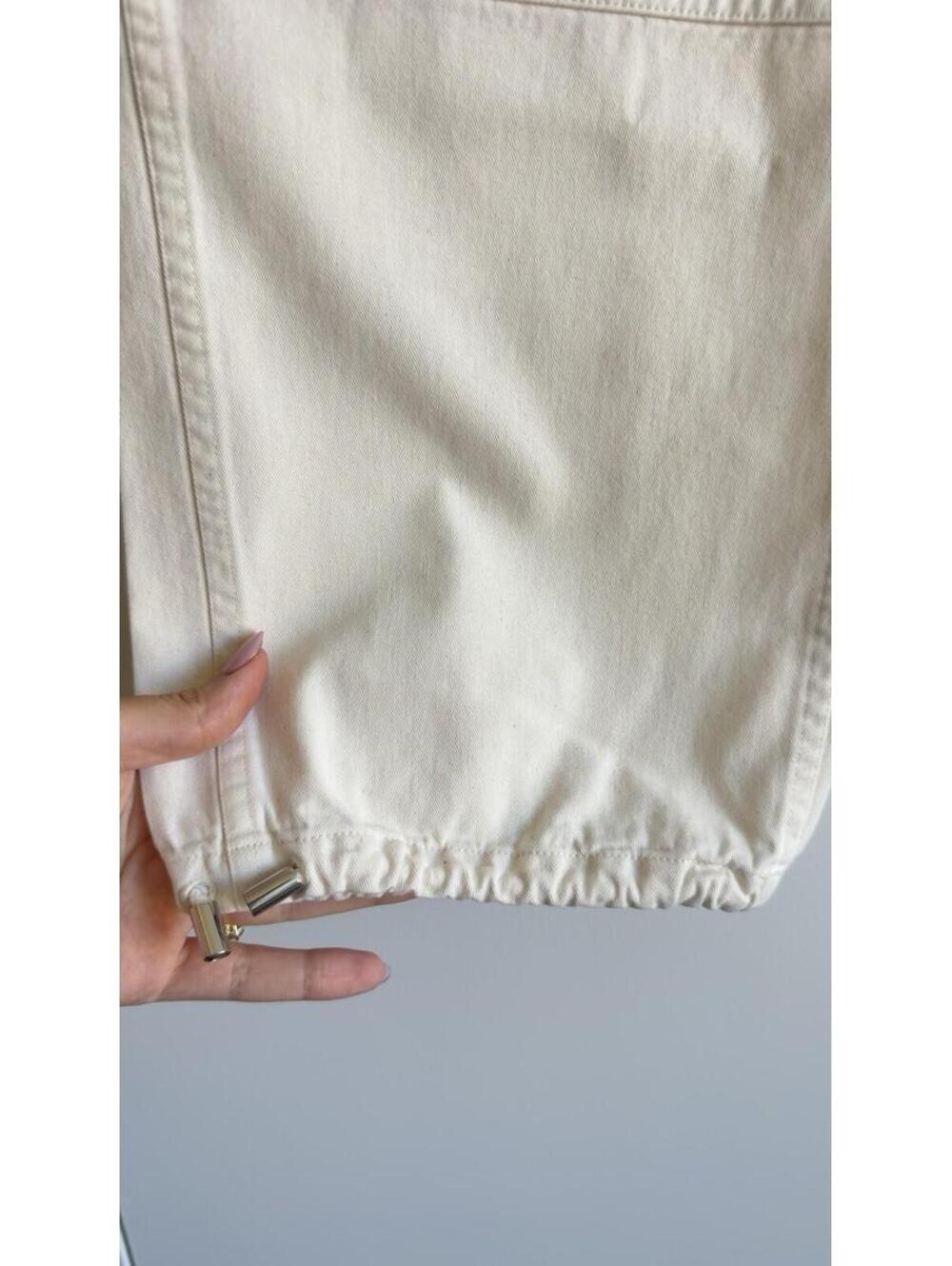 Toteme Cream Utility Drawstring Jogger Pants - Picture 7 of 9